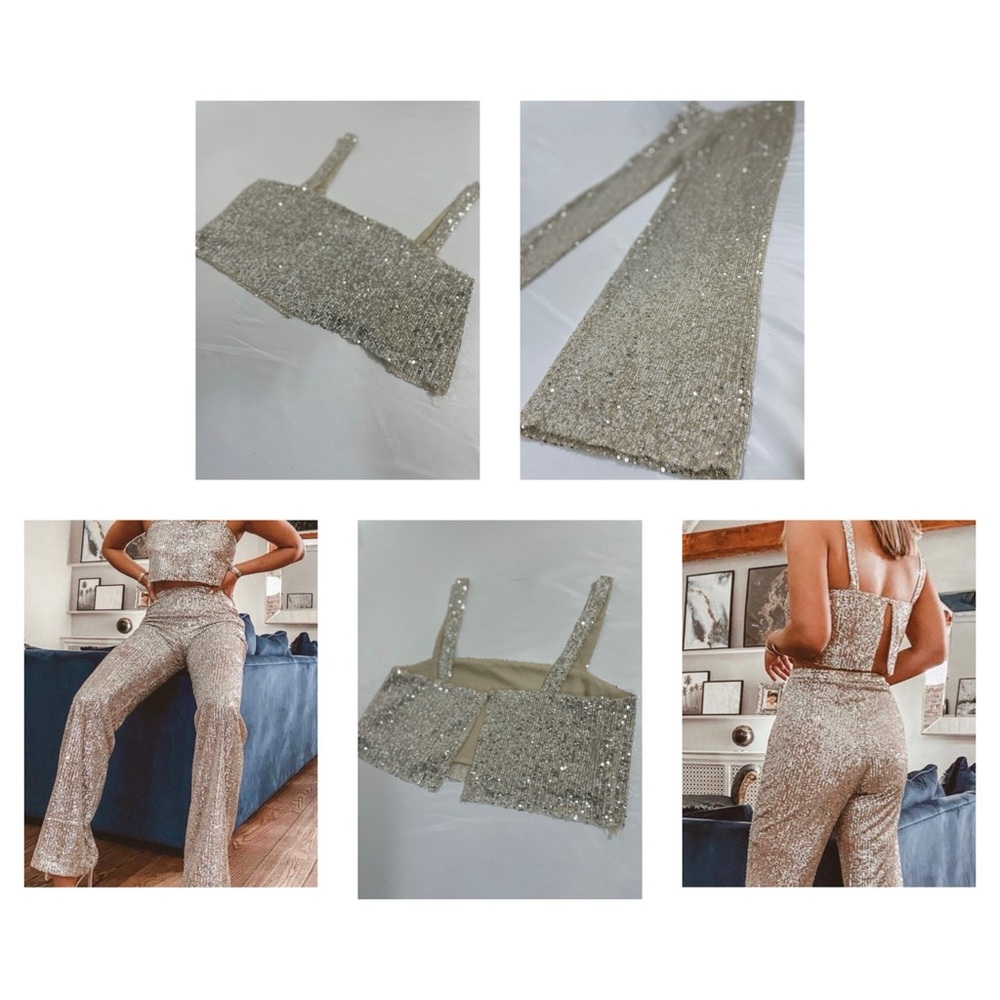 Champagne Sequin set